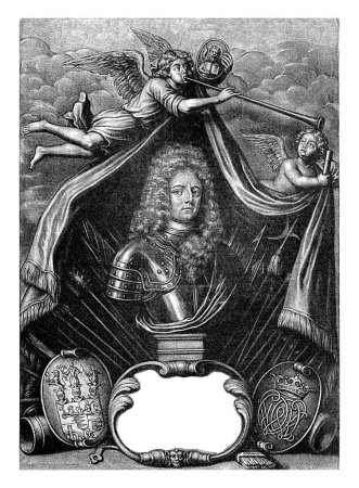 Foto de Retrato de Otto Wilhelm von Kanigsmark, Jacob Gole, 1688 Otto Wilhelm, conde de Kanigsmark con motivo de su muerte. - Imagen libre de derechos