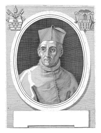 Téléchargez les photos : Portrait du cardinal Pedro de Salazar Gutierrez de Toledo, Jacques Blondeau, d'après Carlo Maratti, 1686-1698 - en image libre de droit