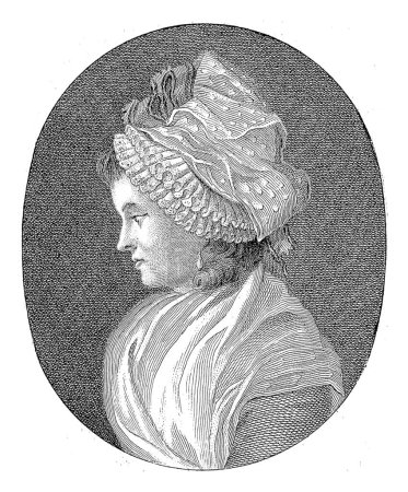 Téléchargez les photos : Portrait de Maria Gysberta Verhoesen, Reinier Vinkeles (I), 1800 - 1802 Portrait de Maria Gysberta Verhoesen, épouse du prédicateur et écrivain Cornelis de Vries. - en image libre de droit