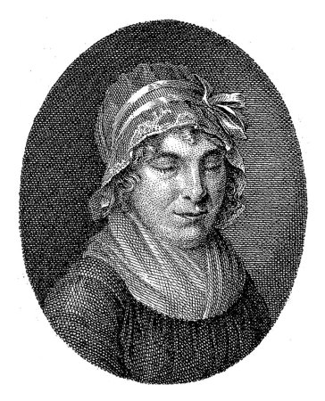 Photo for Portrait of Dutch poet Petronella Moens, Reinier Vinkeles (I), after Gaal, 1802 - Royalty Free Image
