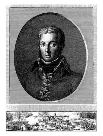 Photo for Portret van generaal Jean-Victor Moreau, Pierre Audouin, after Francois-Pascal Simon baron Gerard, after Jean Duplessis-Bertaux, 1801 - Royalty Free Image