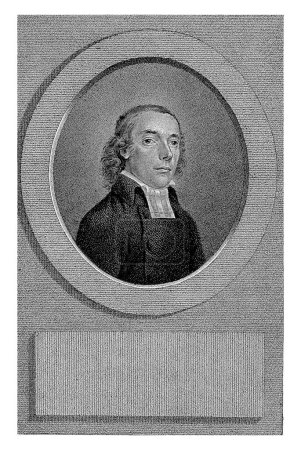 Foto de Retrato de Hermanus van Hasselt, Willem van Senus, después de Hendrik Willem Caspari, 1796 - 1851 Retrato del predicador Hermanus van Hasselt. - Imagen libre de derechos