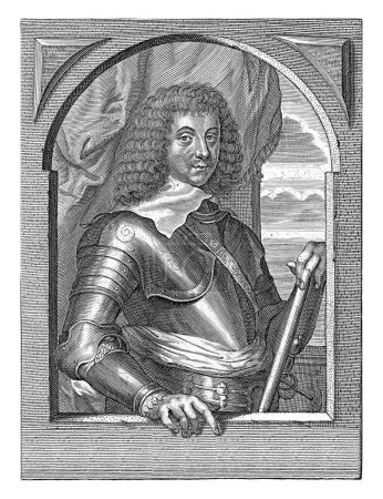 Téléchargez les photos : Portrait de Louis de Bourbon, comte de Soissons, Pieter de Jode (II), 1628 - 1670 Portrait de Louis de Bourbon, en demi-personne. Il porte une armure.. - en image libre de droit