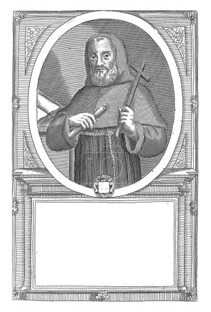 Téléchargez les photos : Portrait de Martino Sangiorgio, 26ème Ministre Général de l'Ordre Franciscain, Antonio Luciani (attribué à), 1710 - 1738 - en image libre de droit