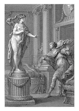 Photo for Pygmalion sees the statue come to life, Emmanuel Jean Nepomucene de Ghendt, after Charles Joseph Dominique Eisen, 1748 - 1815 - Royalty Free Image