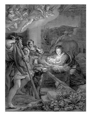 Foto de Adoración de los pastores. Después de Correggio con dirección de Arnoldo, Achille Desire Lefevre, después de Correggio, 1808 - 1864 - Imagen libre de derechos
