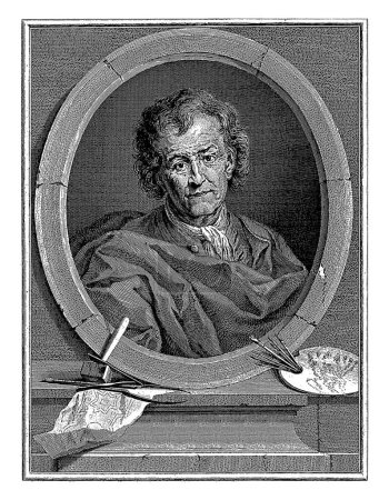 Téléchargez les photos : Portrait de Pierre Paul Puget, Edme Jeaurat, d'après François Puget, 1732 - en image libre de droit