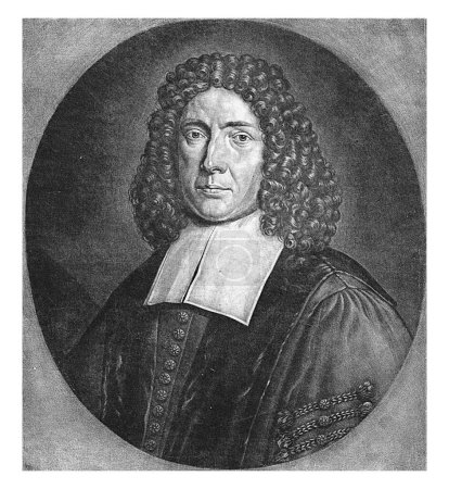 Téléchargez les photos : Portrait de Herman van Halen, Jan Broedelet, 1690 - 1708 Portrait de Herman van Halen, pasteur et professeur de théologie à Utrecht. Dans la marge sont le nom et les titres. - en image libre de droit