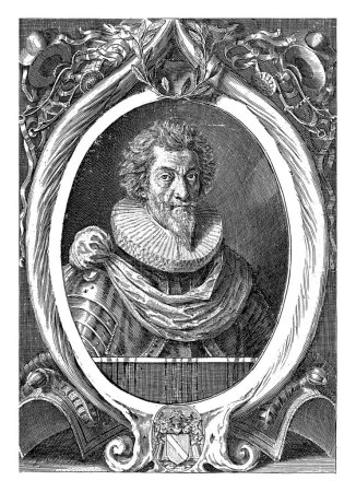 Photo for Portrait of Rene de Menou, Count of Charnizay, Crispijn van de Passe (II), 1625 Portrait of Rene de Menou, Count of Charnizay. - Royalty Free Image