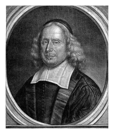 Téléchargez les photos : Portrait du prédicateur Charles de Rochefort, Bernard Vaillant, 1671 - en image libre de droit
