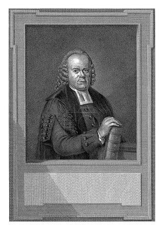 Foto de Retrato de Gisberus Bonnet, Reinier Vinkeles (I), después de Jacob Maurer, 1783 Retrato de Gisberus Bonnet, teólogo y profesor en Utrecht. - Imagen libre de derechos