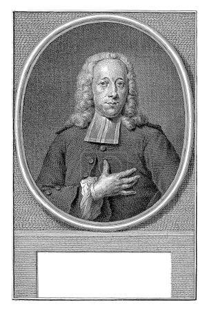 Photo for Portrait of Johan Temmink, Jacob Houbraken, after Jan Maurits Quinkhard, 1768 Portrait in half of Johan Temmink in an oval medallion. - Royalty Free Image