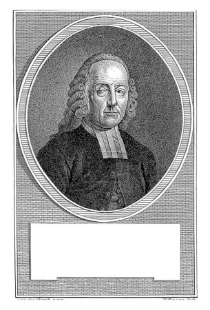 Téléchargez les photos : Portrait de Dirk Jan Metske, Hendrik Roosing, d'après van den Bergh, 1796 Portrait de Dirk Jan Metske, prédicateur à Gouda. - en image libre de droit