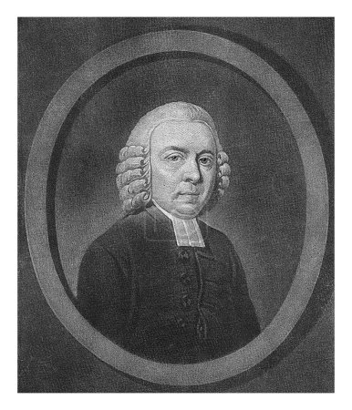 Foto de Retrato del reverendo Johannes Brill, Charles Howard Hodges, 1798, grabado vintage. - Imagen libre de derechos