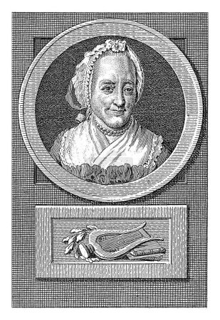 Foto de Retrato de Lucrecia Wilhelmina van Merken, Reinier Vinkeles (I), después de Jacobus Buys, 1783 - 1795 Retrato de la poetisa Lucrecia Wilhelmina van Merken. - Imagen libre de derechos