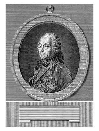 Foto de Portret van Charles Louis Auguste Fouquet, duque de Belle-Isle, Carlo Domenico Melini, después de Maurice-Quentin de La Tour, 1745 - 1795. - Imagen libre de derechos