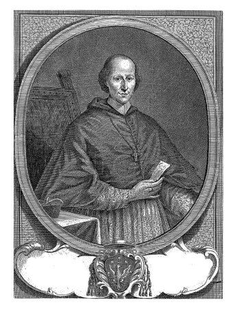 Téléchargez les photos : Portrait du cardinal Giuseppe Pozzobonelli, Marc Antonio dal Re, gravé à partir de 1743. - en image libre de droit