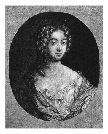 Foto de Retrato de Louise Francoise de La Baume Le Blanc de la Valliere, Jacob Gole, 1670 - 1724 Louise Francoise de La Baume Le Blanc, duquesa de la Valliere, amante de Luis XIV. - Imagen libre de derechos