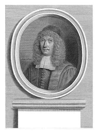 Foto de Retrato de Cajus Wilhad Stramer, Anthony van Zijlvelt, 1674 - 1695 Retrato de Cajus Wilhad Stramer, pastor y teólogo en Bremen. - Imagen libre de derechos