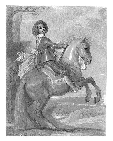 Photo for Portrait of Raimund Furst von Montecuccoli, Voyer, after Temps, 1838 - 1841, vintage engraved. - Royalty Free Image