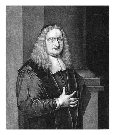 Photo for Portrait of Johannes Cocceius, Pieter Schenk (I), 1670 - 1713 Johannes Coch (Cocceius), German-Dutch theologian, philologist and professor in successively Bremen, Franeker and Leiden. - Royalty Free Image
