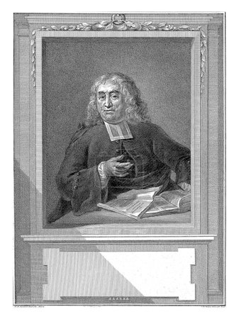 Photo for Portrait of Theodorus van Schelluynen, Reinier Vinkeles (I), after Jan Maurits Quinkhard, 1768 Portrait of the theologian Theodorus van Schelluynen. - Royalty Free Image