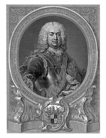 Téléchargez les photos : Portrait de Gustav Adolph von Gotter, Andreas Schmutzer, Joseph Schmutzer, d'après Martin Mytens (II), 1710 - 1740 - en image libre de droit
