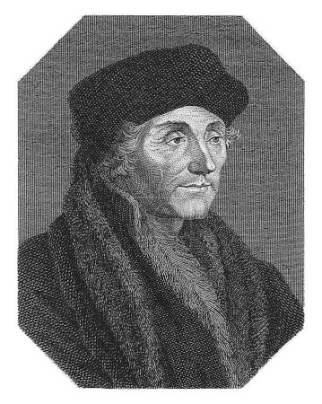 Téléchargez les photos : Portrait de Desiderius Erasmus, Leonhard Staub, d'après Hans Holbein (II), 1810 - 1826 - en image libre de droit