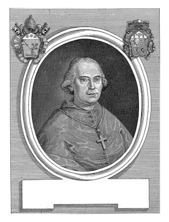 Téléchargez les photos : Portrait du cardinal Giulio Maria della Somaglia, Carlo Antonini, 1795 - 1805 Portrait du cardinal Giulio Maria della Somaglia dans un ovale. - en image libre de droit