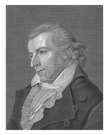 Photo for Portrait of Friedrich von Schiller, Moritz Steinla, after Ludovika Simanowitz, 1801 - 1858, vintage engraved. - Royalty Free Image