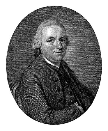 Foto de Retrato de la poeta Hermannus Gerardus Oosterdijk, Reinier Vinkeles (I), después de Jacobus Buys, 1795 - Imagen libre de derechos