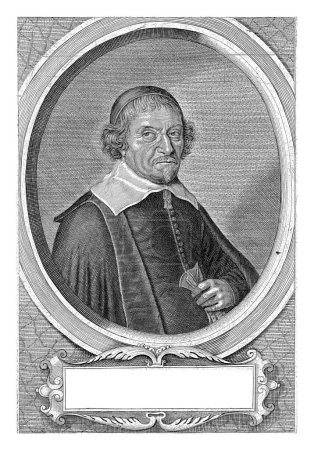 Photo for Portrait of Samuel Delescherpierre, Crispijn van den Queborn, 1660 Portrait of the preacher Samuel Delescherpierre at the age of 39. - Royalty Free Image