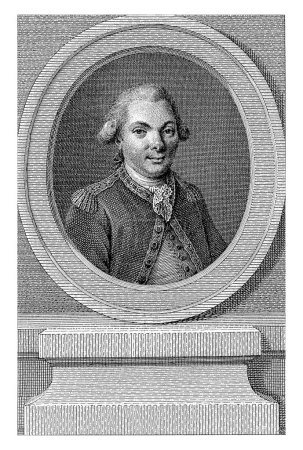 Téléchargez les photos : Portrait de Jean-François de La Pérouse, Reinier Vinkeles (I), 1785 - 1816 Portrait de Jean-François de La Pérouse, officier de marine et explorateur français. - en image libre de droit
