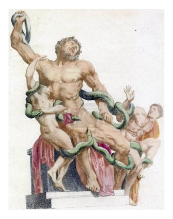 Photo for Laocoon group, anonymous, 1688 - 1698 Laocoan and his sons are attacked by two snakes. - Royalty Free Image