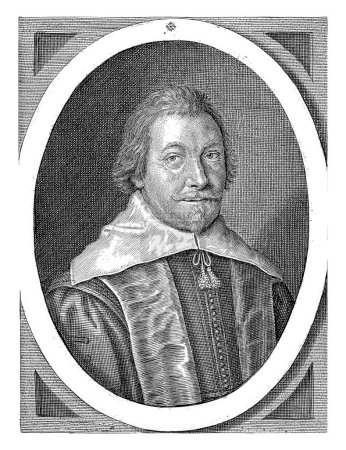 Téléchargez les photos : Portrait de Gijsbrecht ab Isendoorn, Crispijn van de Passe (II), 1642 Portrait du professeur Gijsbrecht ab Isendoorn, à l'âge de 41 ans. - en image libre de droit