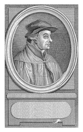 Foto de Retrato de Ulrich Zwingli, Reinier Vinkeles (I), después de Jacobus Buys, 1796 Retrato del reformador suizo Ulrich Zwingli. - Imagen libre de derechos