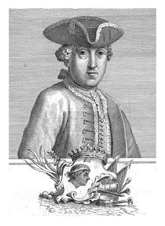 Photo for Portrait of Pascal Paoli, Vincenzio Barducci, c. 1745 - c. 1800 Portrait of the Corsican patriot Pascal Paoli. - Royalty Free Image