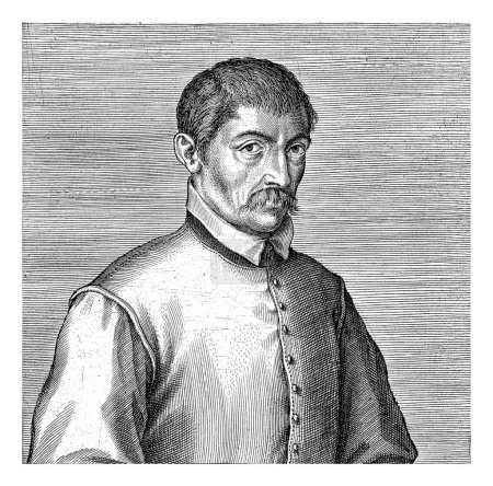 Foto de Retrato de Franciscus Modius, Philips Galle (atribuido al taller de), 1604 - 1608 Retrato de Franciscus Modius, un humanista y poeta Brujas. - Imagen libre de derechos