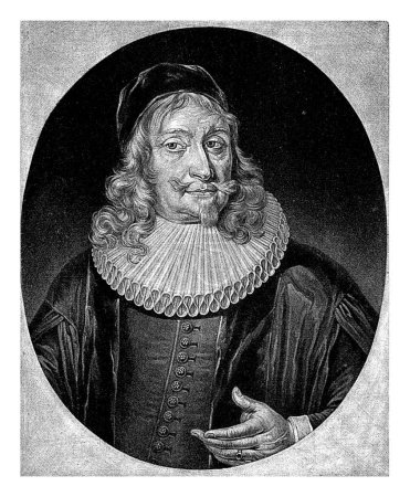 Foto de Retrato del teólogo Konrad Tiburtius Rango, Pieter Schenk (I), después de Johann Kenckel, 1699 - 1713 - Imagen libre de derechos