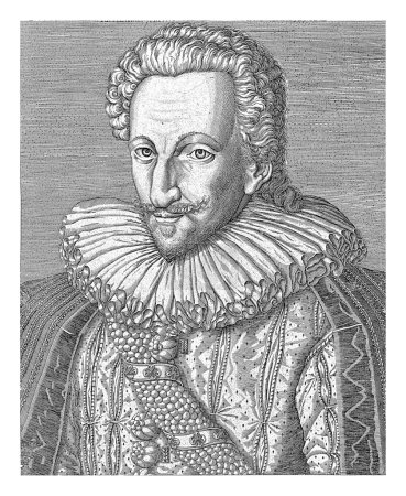 Téléchargez les photos : Portrait d'Henri IV, roi de France et de Navarre, Heinrich Wirich, d'après Théodor de Bry, d'après François Bunel (II), 1550 - avant 1589. - en image libre de droit