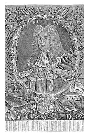 Téléchargez les photos : Portrait de George II, roi de Grande-Bretagne, Georg Paul Busch, 1737 - 1756 - en image libre de droit