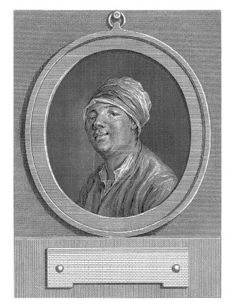 Photo for Portrait of Jean-Baptiste Chappe d'Auteroche in oval, Jean-Baptiste Tilliard, after Jean Martial Fredou, 1750 - 1813, vintage engraved. - Royalty Free Image