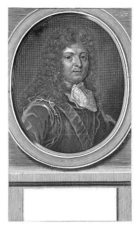Photo for Portrait of Louis XIV, Michiel van der Gucht, 1670 - 1725 Bust portrait of Louis XIV. The portrait is framed in an oval frame. In the margin, the name and function of the person portrayed. - Royalty Free Image
