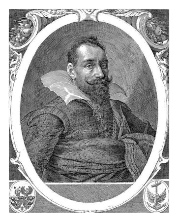Téléchargez les photos : Portrait de Vinzenz Muschinger, Aegidius Sadeler, 1624 - 1650 Vinzenz Muschinger, conseiller de l'empereur Rodolphe II à sa cour de Prague et baron de Rosenburg. - en image libre de droit