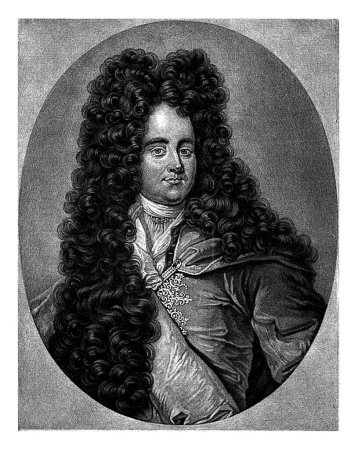 Photo for Portrait of Franz Konrad Romanus, Pieter Schenk (I), 1700 - 1713 Franz Konrad Romanus, jurist and mayor of Leipzig. He wears a long curly wig. - Royalty Free Image