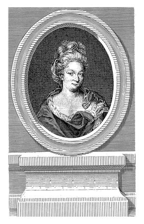 Foto de Portret van Antoinette Du Ligier de la Garde Deshoulieres, Francois Robert Ingouf, después de Elisabeth Sophie Cheron, 1778 - 1787 - Imagen libre de derechos