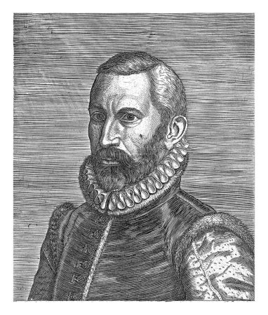 Photo for Portrait of Federico Furio y Ceriol, Philips Galle, 1587 - 1606 Portrait of Federico Furio y Ceriol, Spanish humanist and historian. Bust to the left. - Royalty Free Image