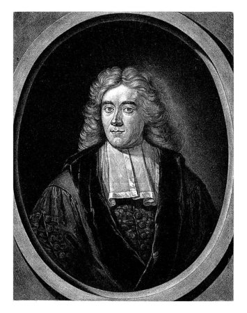 Téléchargez les photos : Portrait d'Adriaan Reland, Pieter Schenk (I), 1703 Buste du professeur Adriaan Reland avec robe. - en image libre de droit