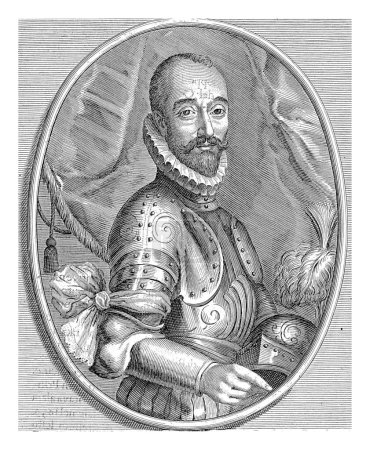 Photo for Portret van Ermes Visconti, Giovanni Battista Bonacina, 1625 - 1669, vintage engraved. - Royalty Free Image