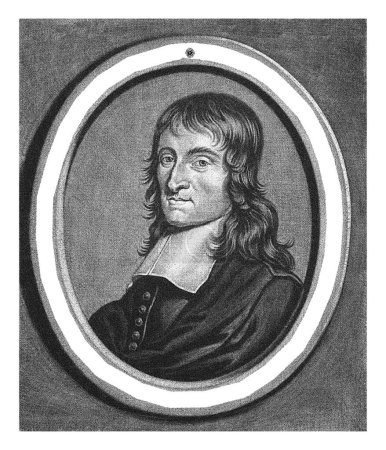 Photo for Portrait of the Remonstrant minister Gerard Brand de Jonge, Christoffel Lubienitzki, 1683 - 1724 - Royalty Free Image
